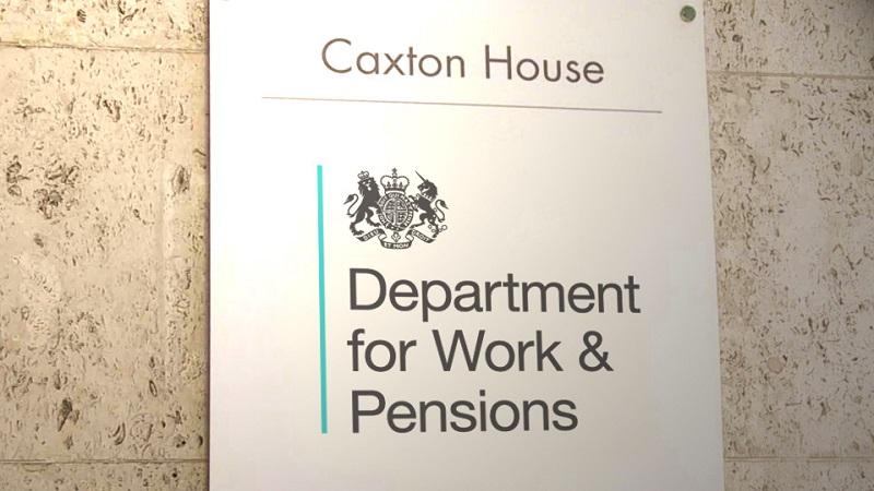 An image of a DWP sign outside