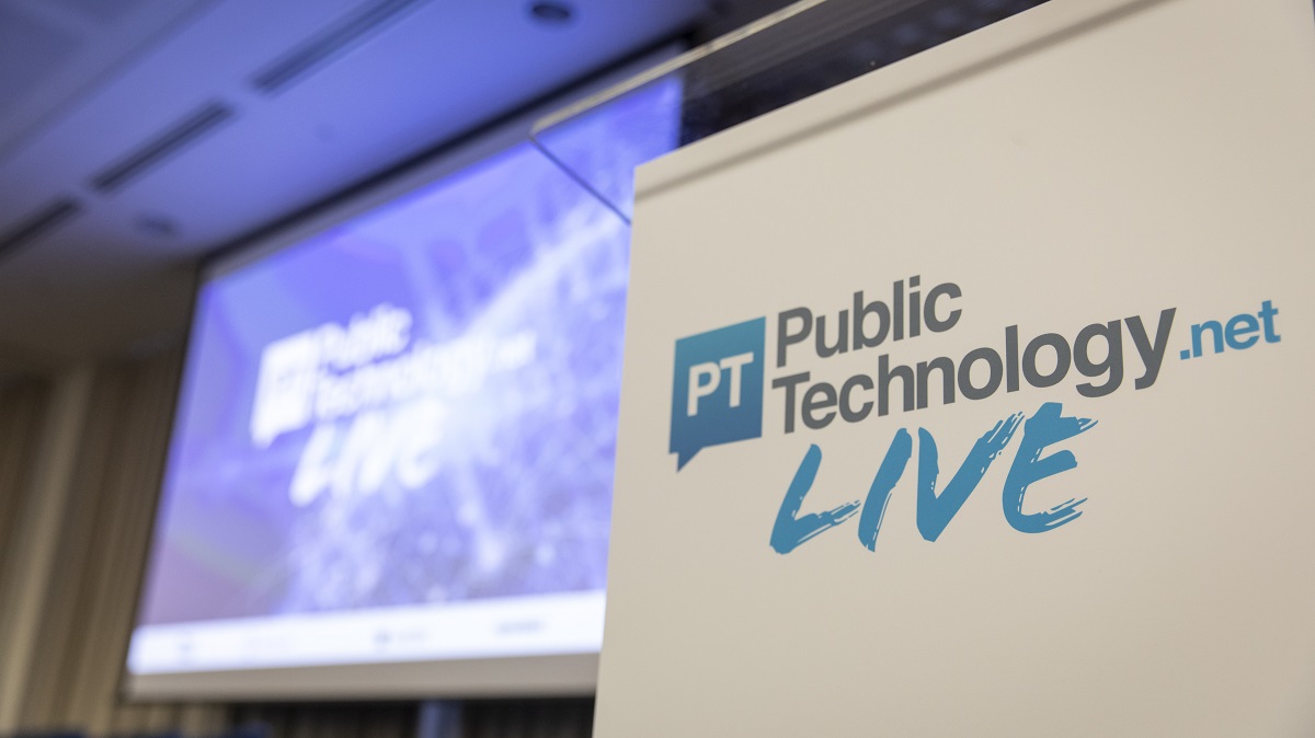 Picture of PublicTechnology Live 2023 lecturn