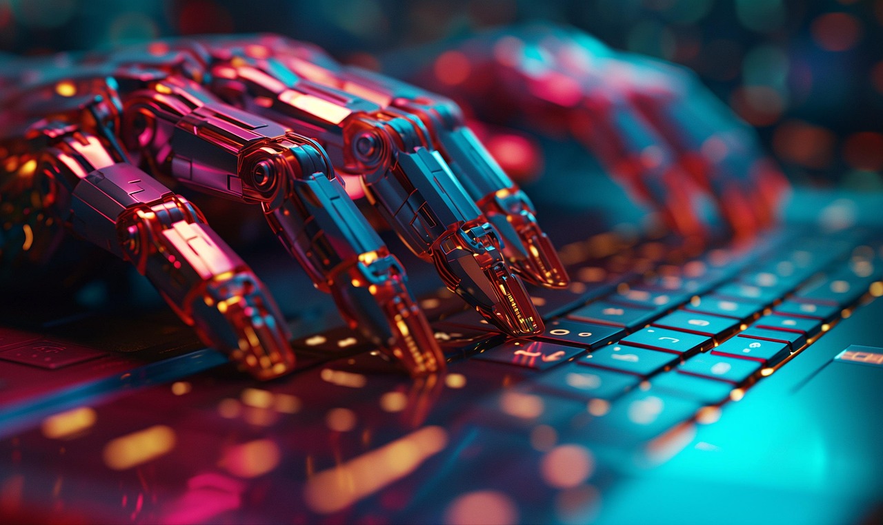 Robotic fingers using a keyboard